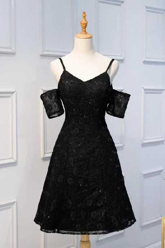 A line Lace Sweetheart Off the Shoulder Spaghetti Straps V Back Homecoming Dresses WK320 A line Lace Sweetheart Off the Shoulder Spaghetti Straps V Back Homecoming Dresses WK320