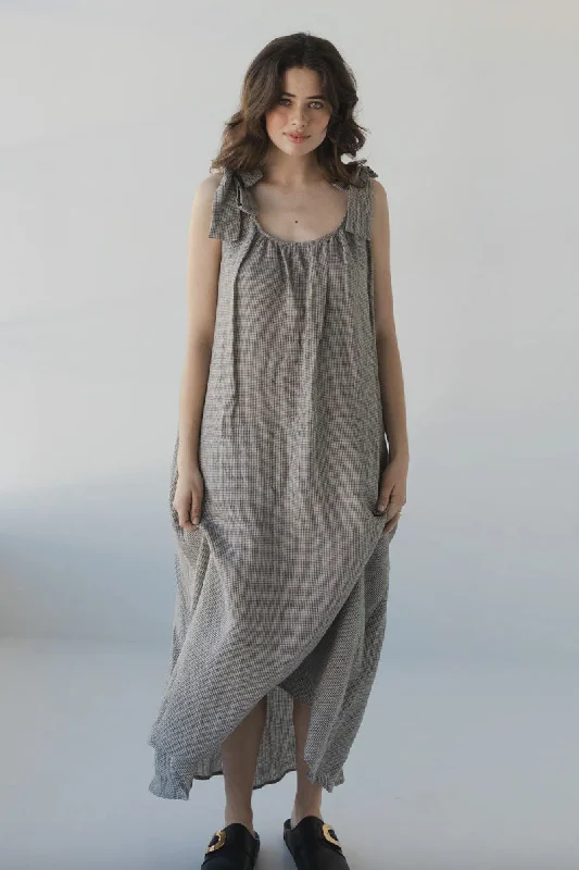 Sophie - Bow Dress, Little Checks