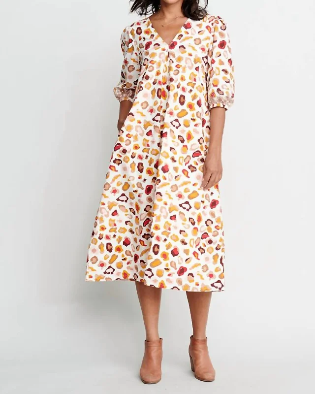 Emmerson Dress In Multi Leopard | Multi Leopard