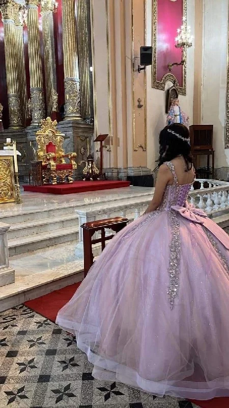 A Line Tulle Quinceanera Dresses for Sweet 16 Sweetheart Ball Gowns for Girls   S6942