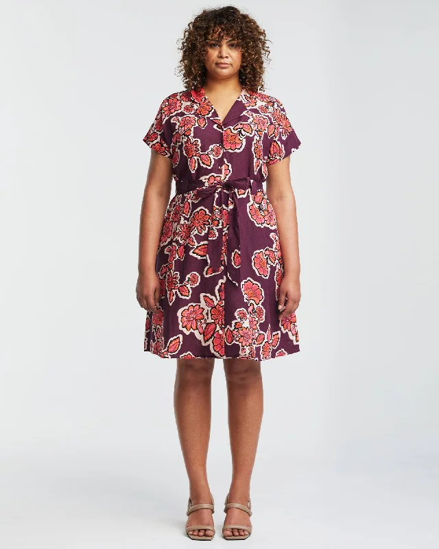 Jasmin Dress | Rose/Plum