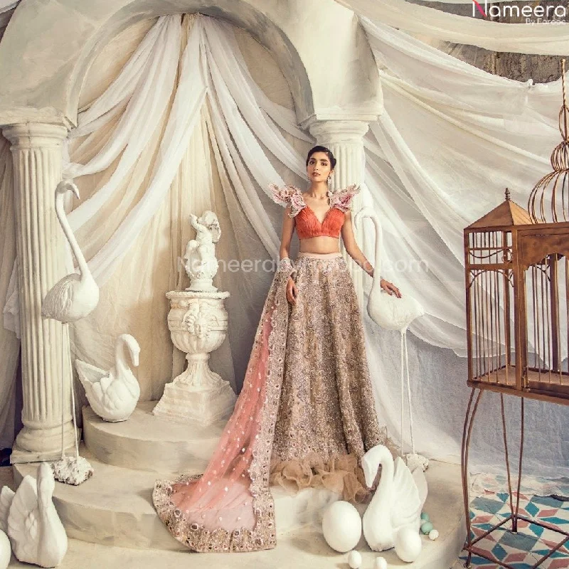 Pakistani Heavily Embellished Choli Lehenga Dress #BN889