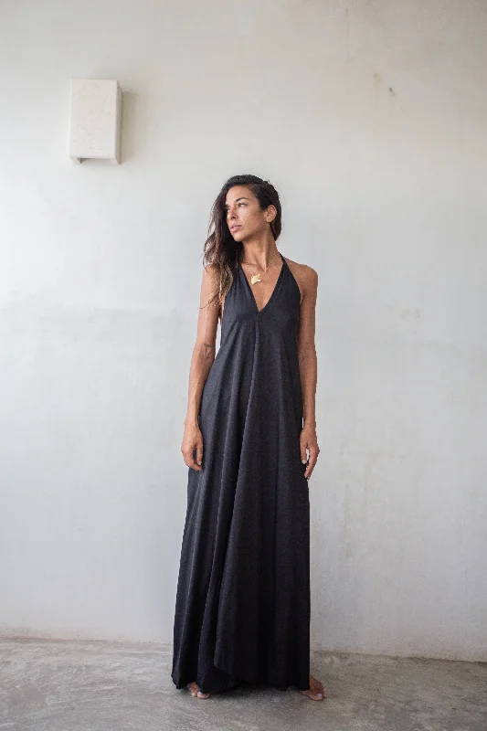 Silk Halter Handkerchief Dress