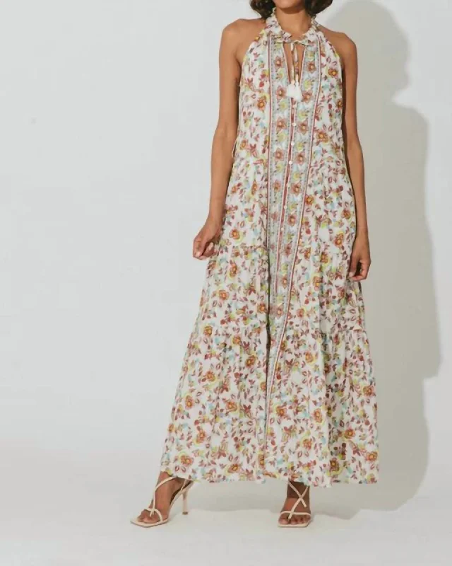 Evangeline Ankle Dress In Enya | Enya