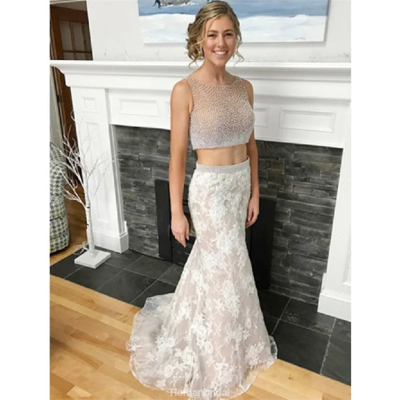 New Arrival Two-pieces Floor-length sleeveless Mermaid lace beading prom dresses, PD0109 New Arrival Two-pieces Floor-length sleeveless Mermaid lace beading prom dresses, PD0109
