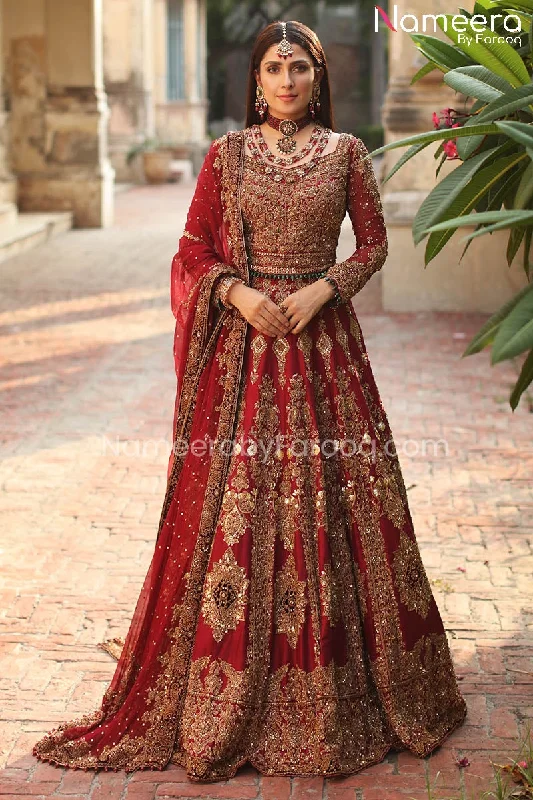 Embellished Bridal Lehnga Cholis Pakistani Dress #BS583
