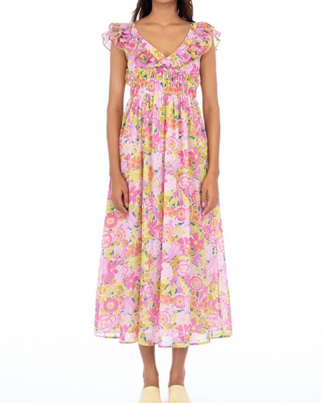 Maya Dress in Bloomsbury Crocus | Bloomsbury Crocus