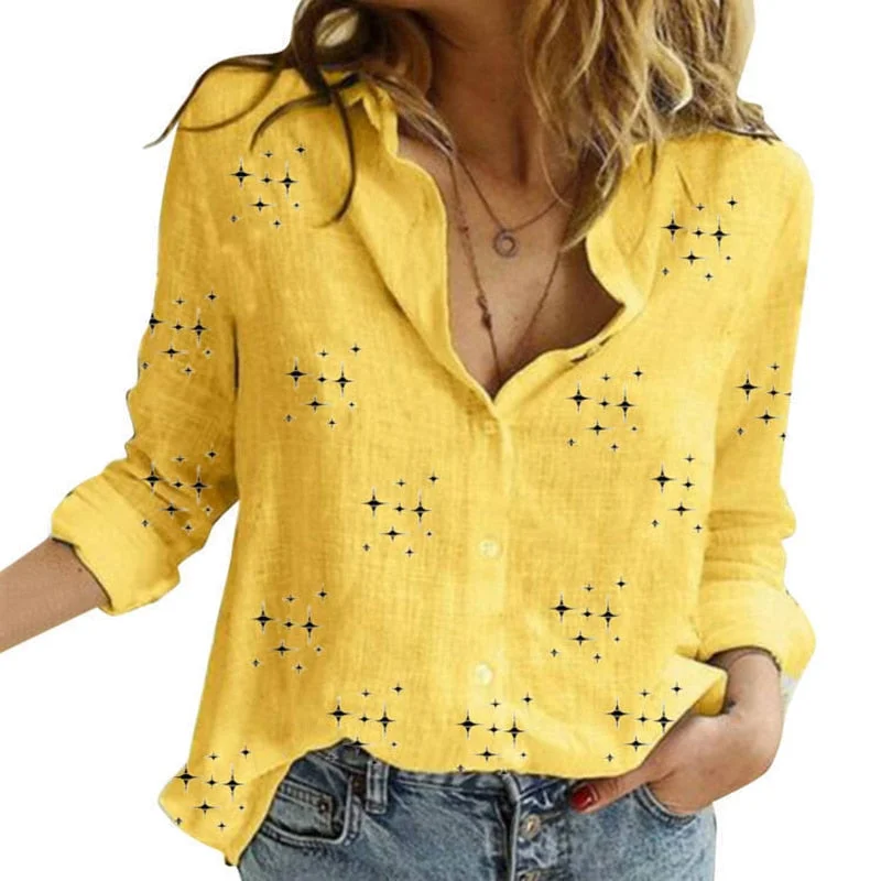 Star Print Yellow