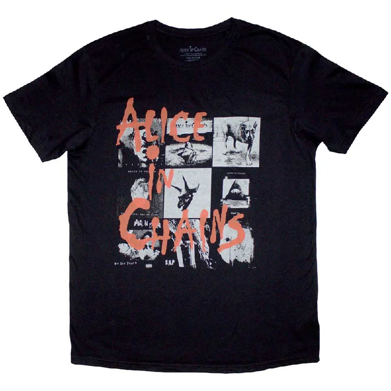 Alice In Chains | Official Band T-Shirt | Albums Montage Seamless Knitted Crochet