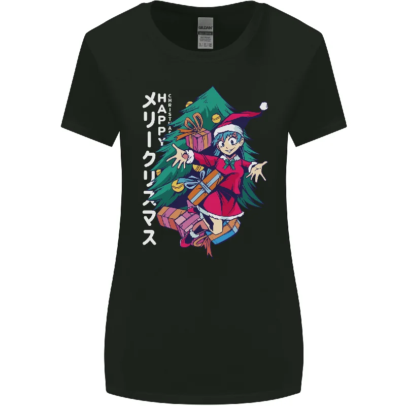 Anime Elf Christmas Tree Xmas Womens Wider Cut T-Shirt Anti-Pilling Machine Wash Handmade Anime Elf Christmas Tree Xmas Womens Wider Cut T-Shirt Anti-Pilling Machine Wash Handmade