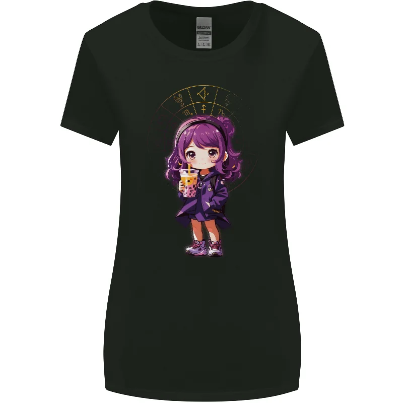 Anime Sagittarius Chibi Womens Wider Cut T-Shirt Basic T-Shirt Crew Neck Short Sleeve Anime Sagittarius Chibi Womens Wider Cut T-Shirt Basic T-Shirt Crew Neck Short Sleeve