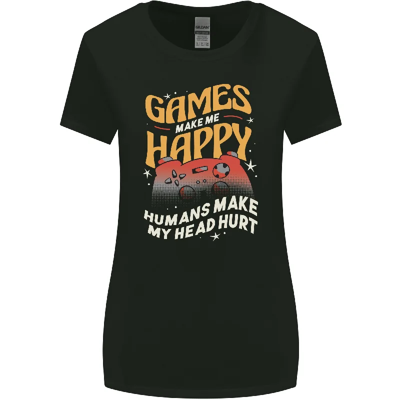 Antisocial Gamer Video Gaming Joypad Womens Wider Cut T-Shirt Fitted T-Shirt Seamless Stretchy Antisocial Gamer Video Gaming Joypad Womens Wider Cut T-Shirt Fitted T-Shirt Seamless Stretchy