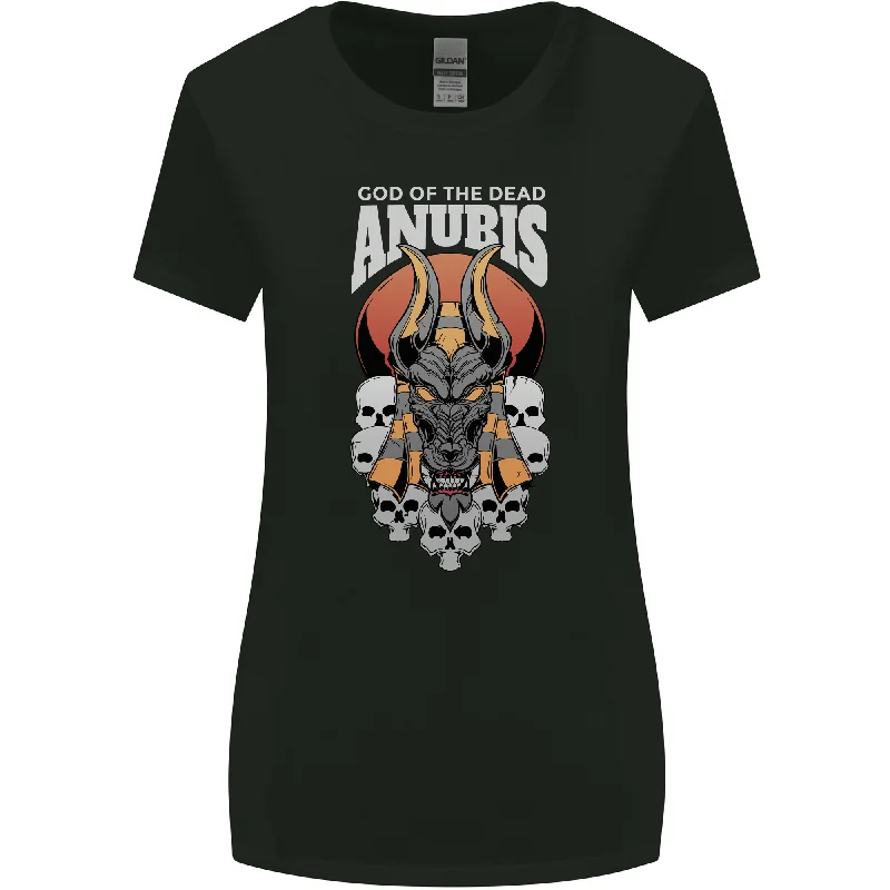 Anubis God of the Dead Ancient Egyptian Egypt Womens Wider Cut T-Shirt Knit Fabric Woven Fabric Fleece Fabric Anubis God of the Dead Ancient Egyptian Egypt Womens Wider Cut T-Shirt Knit Fabric Woven Fabric Fleece Fabric