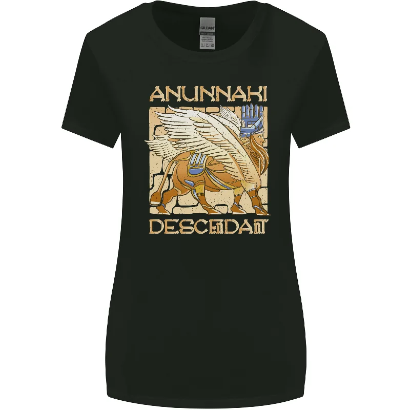 Anunaki Descendant Ancient Egyptian God Egypt Womens Wider Cut T-Shirt Ribbed Striped Patterned Anunaki Descendant Ancient Egyptian God Egypt Womens Wider Cut T-Shirt Ribbed Striped Patterned