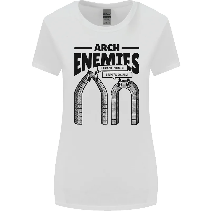 Arch Enemies Funny Architect Builder Womens Wider Cut T-Shirt Spandex Blend Rayon Blend Denim Blend Arch Enemies Funny Architect Builder Womens Wider Cut T-Shirt Spandex Blend Rayon Blend Denim Blend