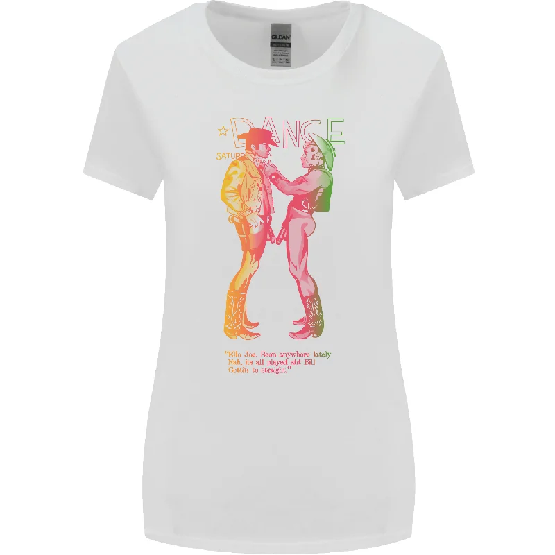 As Worn By Sid Vicious Naked Cowboys LGBT Womens Wider Cut T-Shirt Graphic T-Shirt Round Neck Polyester As Worn By Sid Vicious Naked Cowboys LGBT Womens Wider Cut T-Shirt Graphic T-Shirt Round Neck Polyester