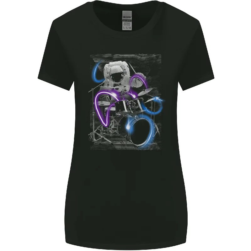 Astronaut Drummer Drumming Drums Womens Wider Cut T-Shirt Lace Blend Ribbed Blend Corduroy Blend Astronaut Drummer Drumming Drums Womens Wider Cut T-Shirt Lace Blend Ribbed Blend Corduroy Blend