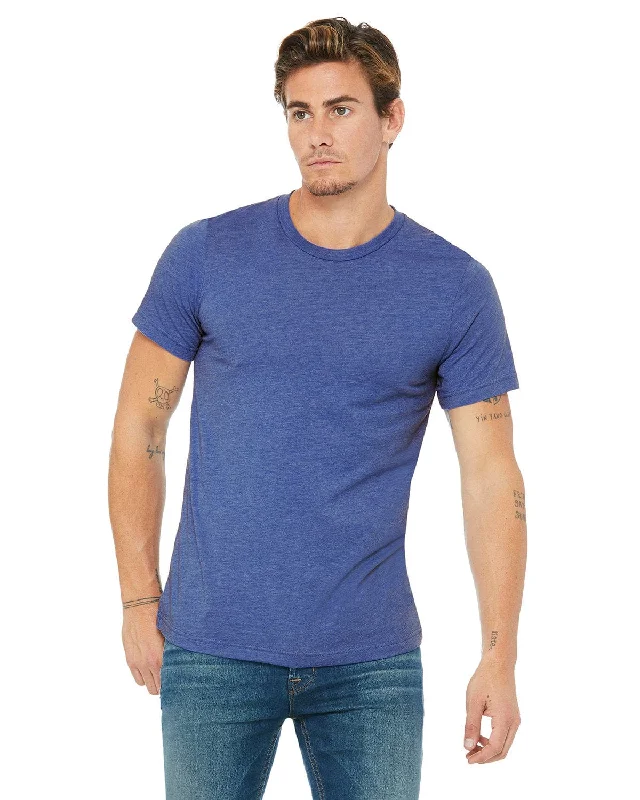 Bella+Canvas Unisex Heather CVC T-Shirt | Hthr True Royal Notch Collar Peter Pan Collar Cowl Neck Bella+Canvas Unisex Heather CVC T-Shirt | Hthr True Royal Notch Collar Peter Pan Collar Cowl Neck