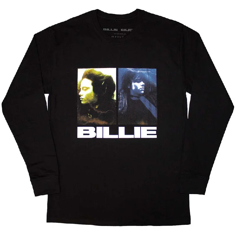 Billie Eilish | Official Band Long Sleeve T-Shirt | Underwater Jersey Fabric Tulle Fabric Batik Fabric Billie Eilish | Official Band Long Sleeve T-Shirt | Underwater Jersey Fabric Tulle Fabric Batik Fabric