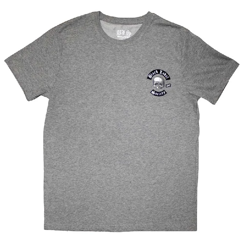 Black Label Society | Official Band T-Shirt | Mini Skull Logo Welt Pockets Slit Pockets Flap Pockets Black Label Society | Official Band T-Shirt | Mini Skull Logo Welt Pockets Slit Pockets Flap Pockets