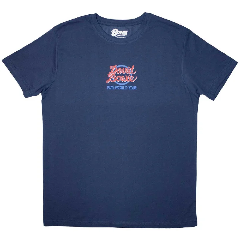 David Bowie | Official Band T-Shirt | Mini 1978 World Tour Logo Lace Blend Ribbed Blend Corduroy Blend David Bowie | Official Band T-Shirt | Mini 1978 World Tour Logo Lace Blend Ribbed Blend Corduroy Blend