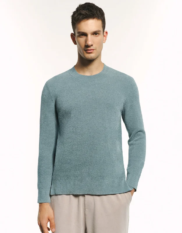 Crew Neck Knitted T-Shirt Thin T-Shirt Open Front Quick Dry