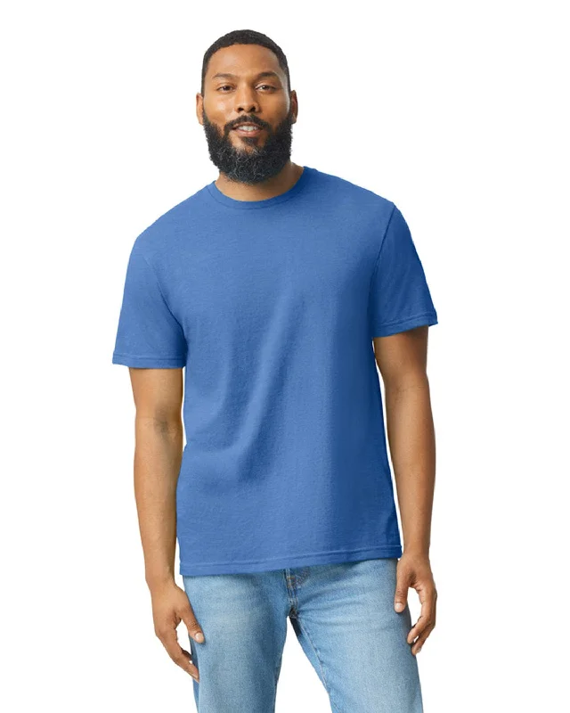 Gildan Mens Softstyle CVC T-Shirt | Royal Mist Cotton Fabric Linen Fabric Terry Fabric Gildan Mens Softstyle CVC T-Shirt | Royal Mist Cotton Fabric Linen Fabric Terry Fabric