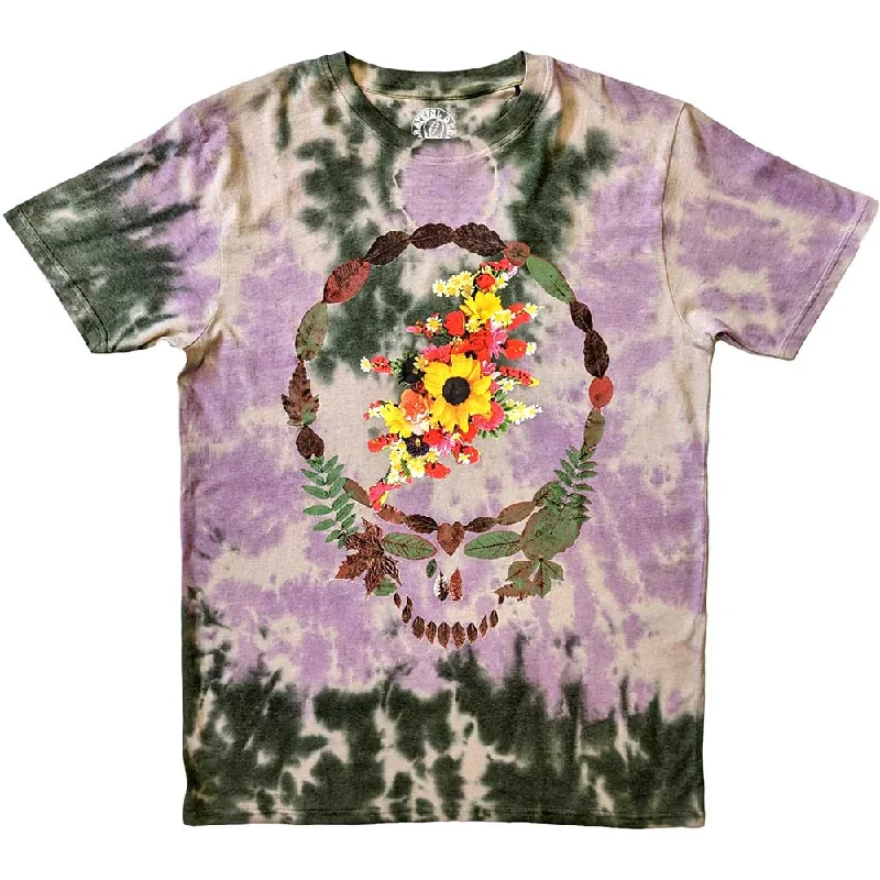 Grateful Dead | Official Band T-Shirt | Dead Leaves & Bouquet (Wash Collection) Rayon Velvet Corduroy Grateful Dead | Official Band T-Shirt | Dead Leaves & Bouquet (Wash Collection) Rayon Velvet Corduroy