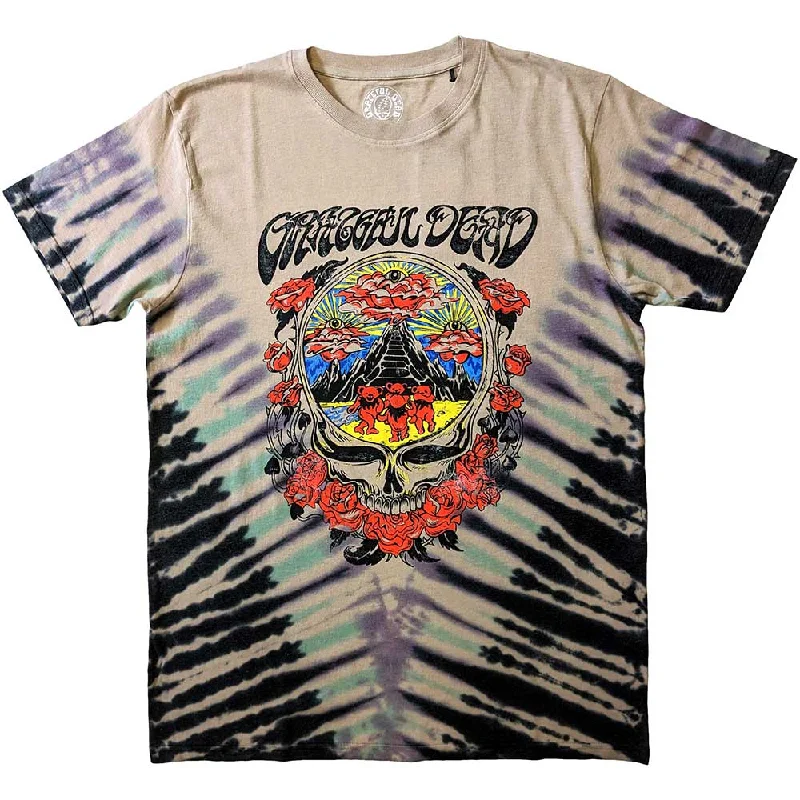 Grateful Dead | Official Band T-Shirt | Eye Clouds (Wash Collection) Hooded Caped Shawl Collar Grateful Dead | Official Band T-Shirt | Eye Clouds (Wash Collection) Hooded Caped Shawl Collar