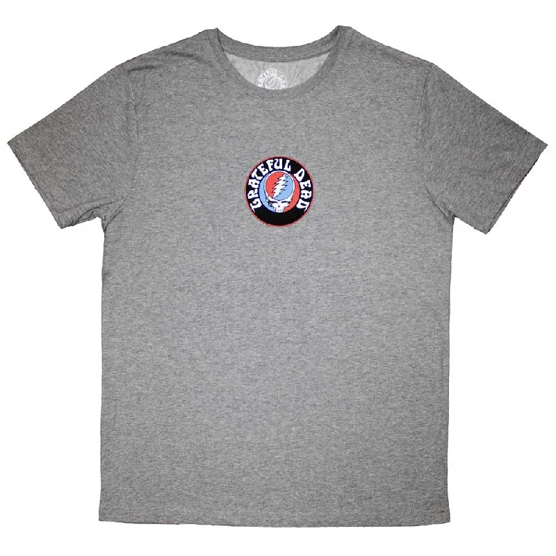 Grateful Dead | Official Band T-Shirt | Mini Steal Your Face Logo Oversized T-Shirt Spandex breathable Grateful Dead | Official Band T-Shirt | Mini Steal Your Face Logo Oversized T-Shirt Spandex breathable
