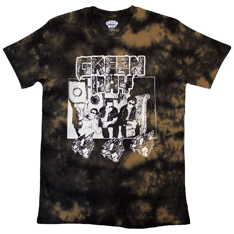 Green Day | Official Band T-Shirt | Rev Radio (Wash Collection) Graphic Embroidered Appliqued Green Day | Official Band T-Shirt | Rev Radio (Wash Collection) Graphic Embroidered Appliqued