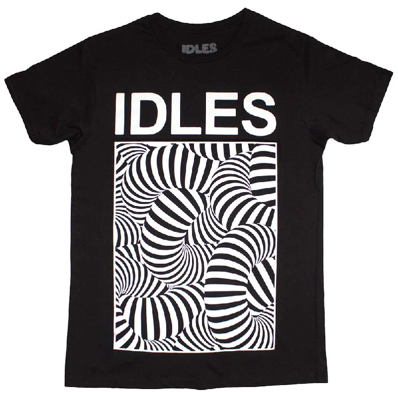 Idles | Official Band T-Shirt | Psych Tubes Nylon Fabric Polyester Fabric Spandex Fabric Idles | Official Band T-Shirt | Psych Tubes Nylon Fabric Polyester Fabric Spandex Fabric