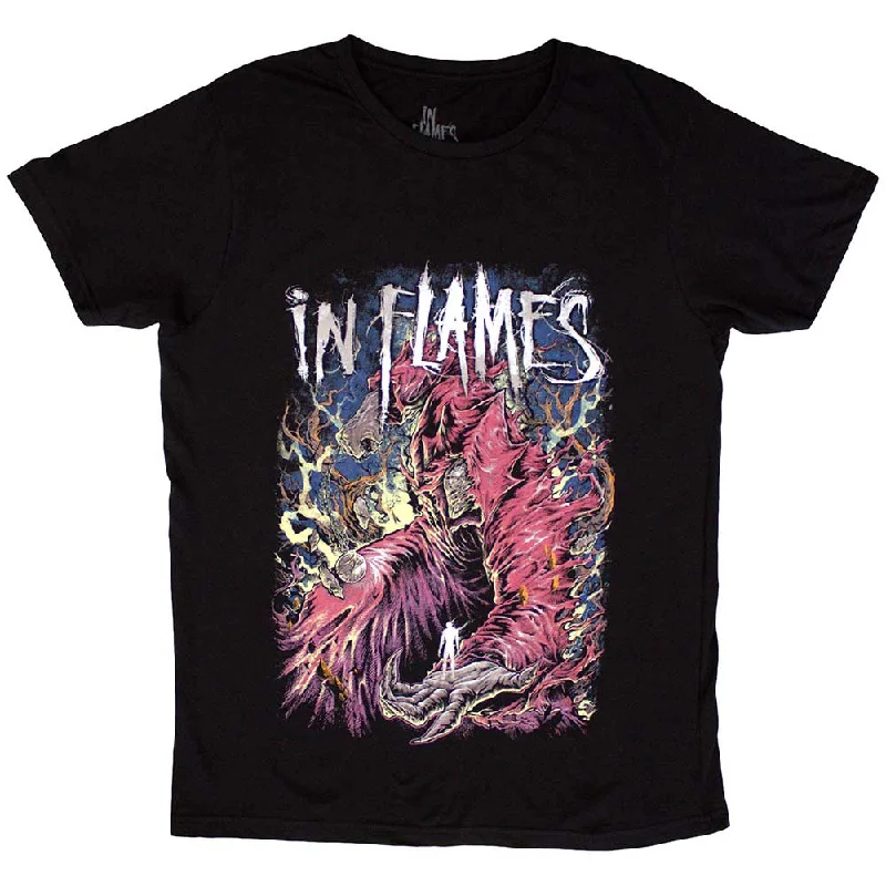 In Flames | Official Band T-Shirt | Nothing But Pain Mesh Blend Leather Blend Suede Blend In Flames | Official Band T-Shirt | Nothing But Pain Mesh Blend Leather Blend Suede Blend