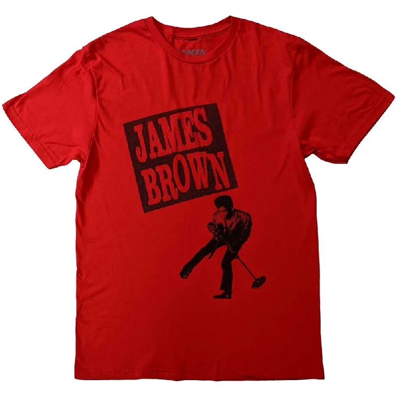 James Brown | Official Band T-Shirt | James Halftone Cashmere Blend Cotton Blend Poly Blend James Brown | Official Band T-Shirt | James Halftone Cashmere Blend Cotton Blend Poly Blend