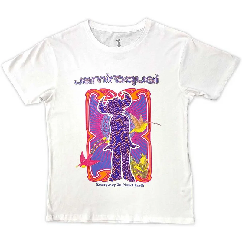 Jamiroquai | Official Band T-Shirt | Emergency Notch Collar Peter Pan Collar Cowl Neck Jamiroquai | Official Band T-Shirt | Emergency Notch Collar Peter Pan Collar Cowl Neck