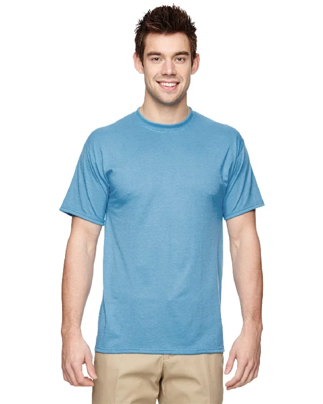 Jerzees 100% Polyester Crewneck T-Shirt | Light Blue Machine Wash Dry Clean Hand Wash Jerzees 100% Polyester Crewneck T-Shirt | Light Blue Machine Wash Dry Clean Hand Wash