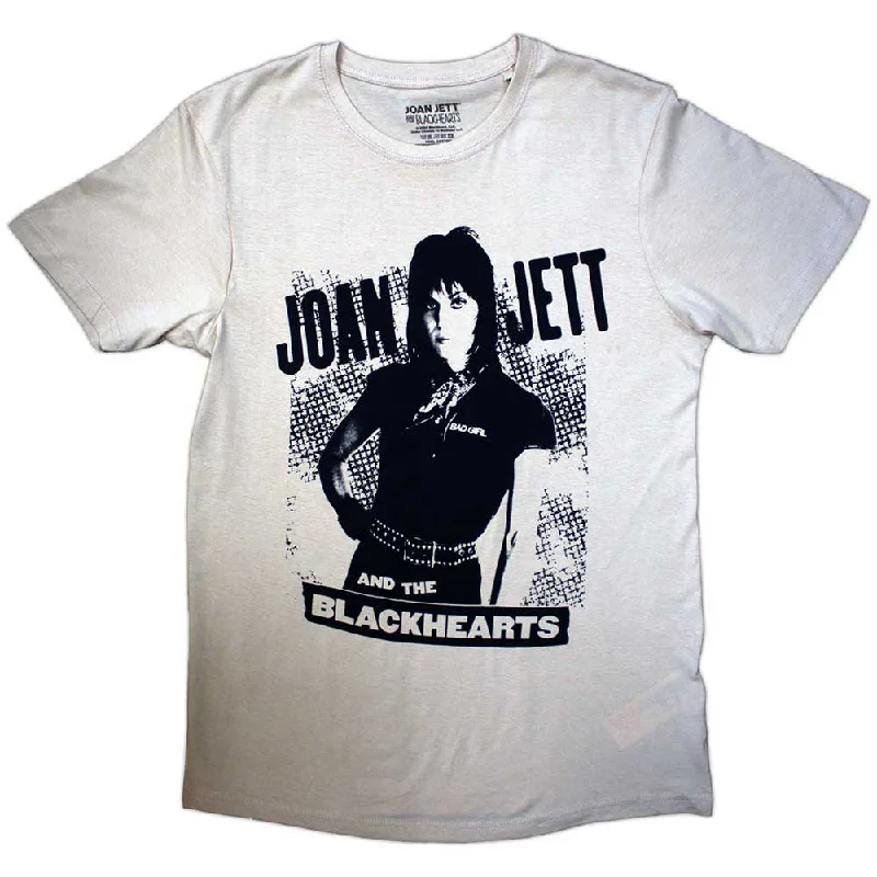 Joan Jett & The Blackhearts | Official Band T-Shirt | Crosshatch Asymmetrical Pockets Print Joan Jett & The Blackhearts | Official Band T-Shirt | Crosshatch Asymmetrical Pockets Print