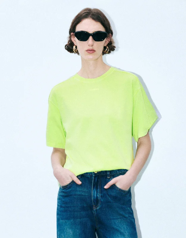 Crew Neck Loose T-Shirt Casual Formal Business
