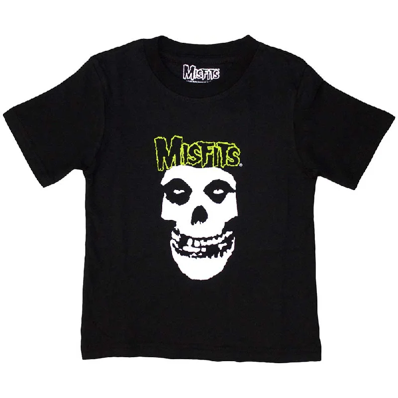 Misfits | Official Kids Band T-Shirt | Skull & Logo Layered Multi-layer Single Layer Misfits | Official Kids Band T-Shirt | Skull & Logo Layered Multi-layer Single Layer