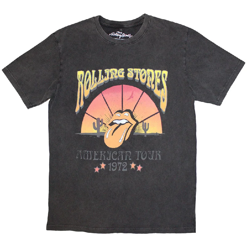 The Rolling Stones | Official Stone Wash Band T-Shirt | Desert '72 Stone Wash Elasticated Padded Insulated The Rolling Stones | Official Stone Wash Band T-Shirt | Desert '72 Stone Wash Elasticated Padded Insulated