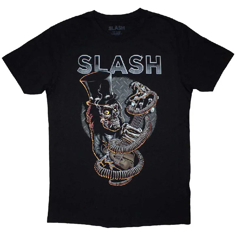 Slash | Official Band T-Shirt | Skull Guitar Snake Faux Fur Fabric Real Fur Fabric Shearling Fabric Slash | Official Band T-Shirt | Skull Guitar Snake Faux Fur Fabric Real Fur Fabric Shearling Fabric