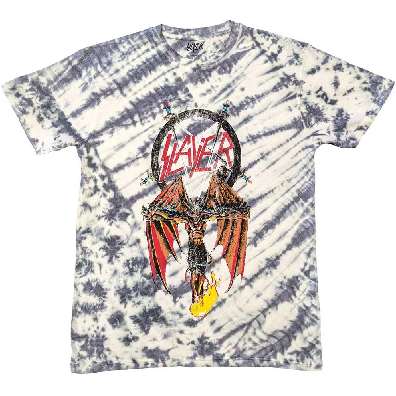 Slayer | Official Band T-Shirt | Winged Crucifix (Wash Collection) Terry Blend Velvet Blend Canvas Blend Slayer | Official Band T-Shirt | Winged Crucifix (Wash Collection) Terry Blend Velvet Blend Canvas Blend