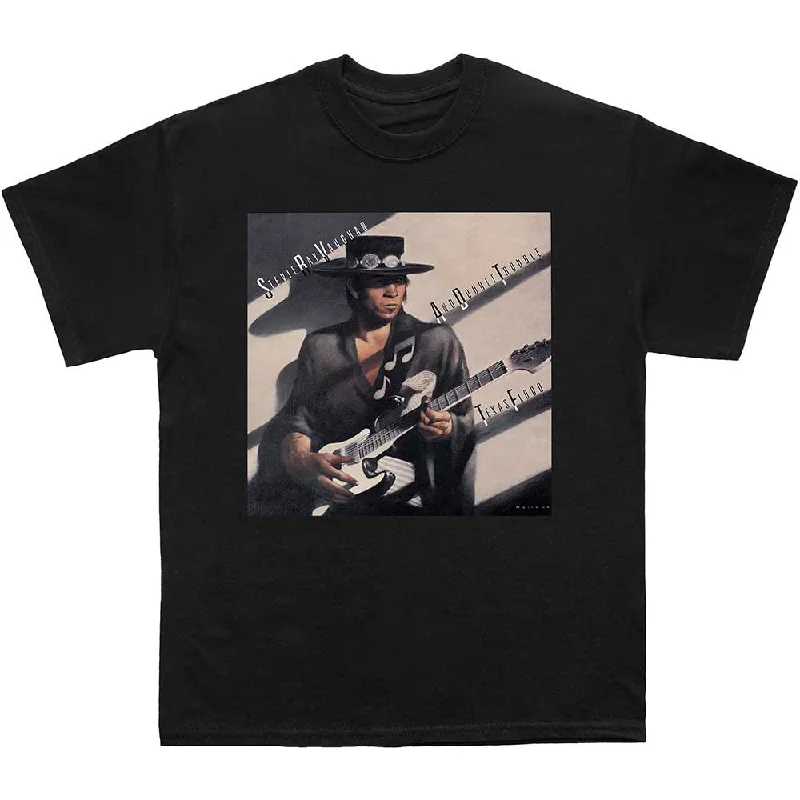 Stevie Ray Vaughan | Official Band T-Shirt | Texas Flood Album Cover Modern Contemporary Chic Stevie Ray Vaughan | Official Band T-Shirt | Texas Flood Album Cover Modern Contemporary Chic