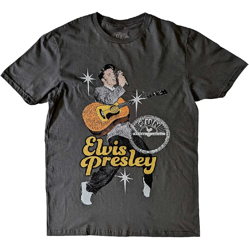 Sun Records | Official Band T-Shirt | Elvis Toes Striped Floral Plaid