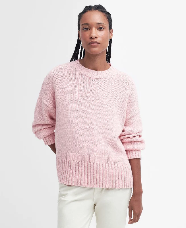 Clifton Crew Neck Knitted Jumper Fleece Fabric Down Fabric Feather Fabric