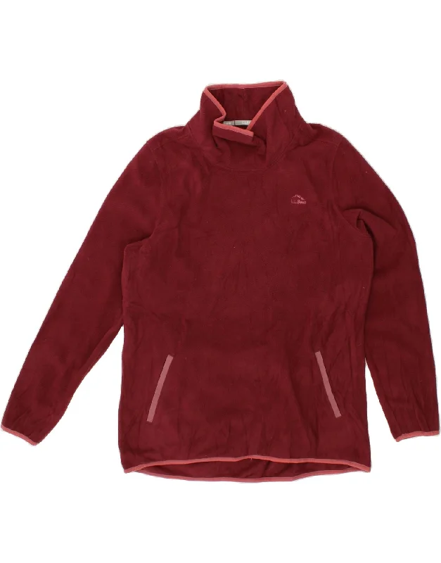 L.L.BEAN Womens Fleece Jumper UK 18 XL Burgundy Wool Fabric Cashmere Fabric Tweed Fabric L.L.BEAN Womens Fleece Jumper UK 18 XL Burgundy Wool Fabric Cashmere Fabric Tweed Fabric