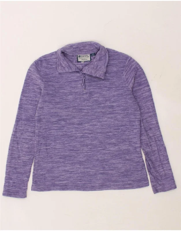 MOUNTAIN WAREHOUSE Womens Zip Neck Fleece Jumper UK 10 Small Purple Fitted Slim Tailored MOUNTAIN WAREHOUSE Womens Zip Neck Fleece Jumper UK 10 Small Purple Fitted Slim Tailored