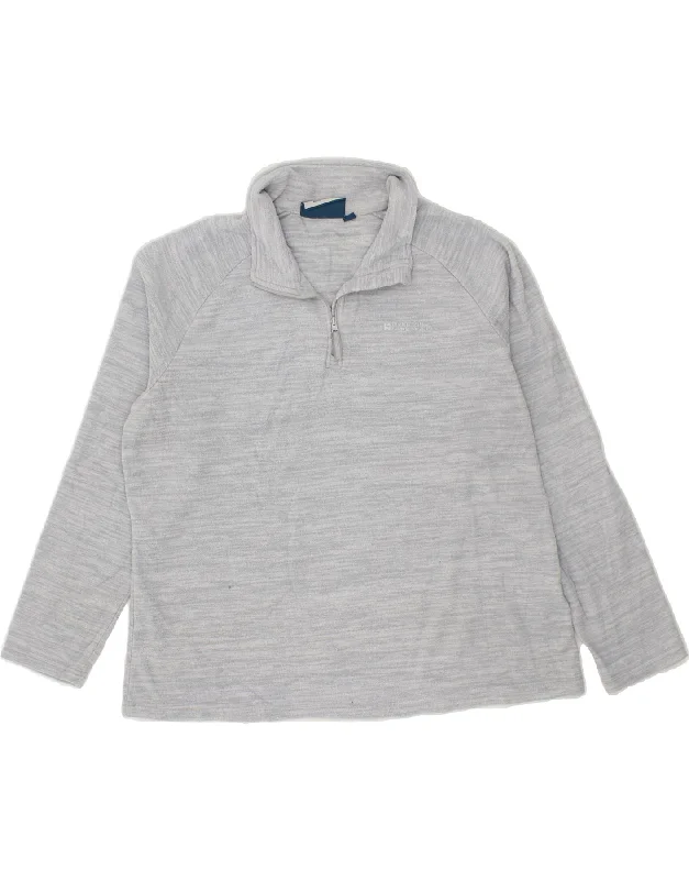 MOUNTAIN WAREHOUSE Womens Zip Neck Fleece Jumper UK 22 3XL Grey Polyester Soft Cozy Warm MOUNTAIN WAREHOUSE Womens Zip Neck Fleece Jumper UK 22 3XL Grey Polyester Soft Cozy Warm
