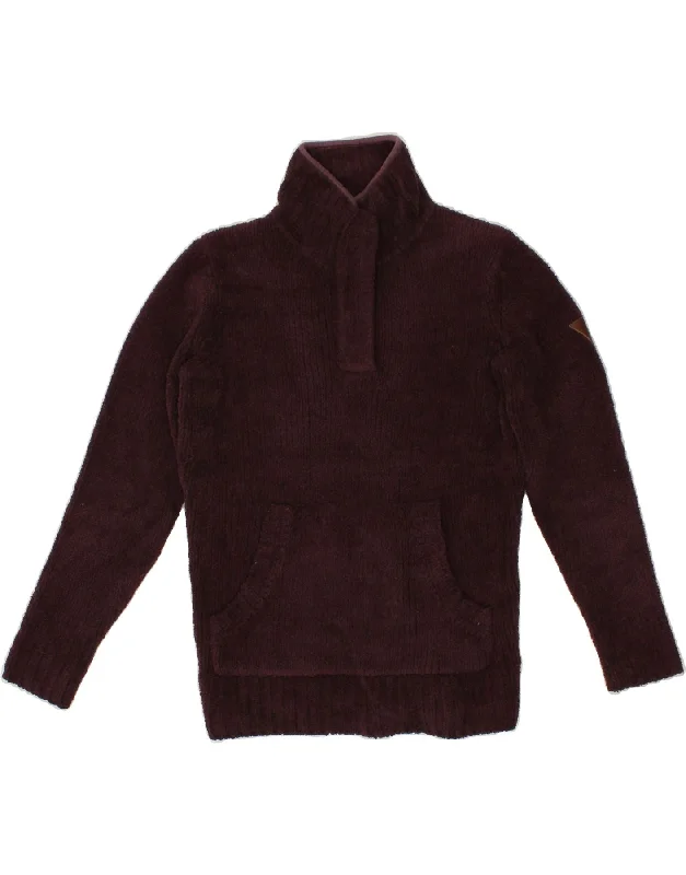 MUSTO Womens Zip Neck Fleece Jumper UK 8 Small Burgundy Polyester Spandex Blend Rayon Blend Denim Blend MUSTO Womens Zip Neck Fleece Jumper UK 8 Small Burgundy Polyester Spandex Blend Rayon Blend Denim Blend