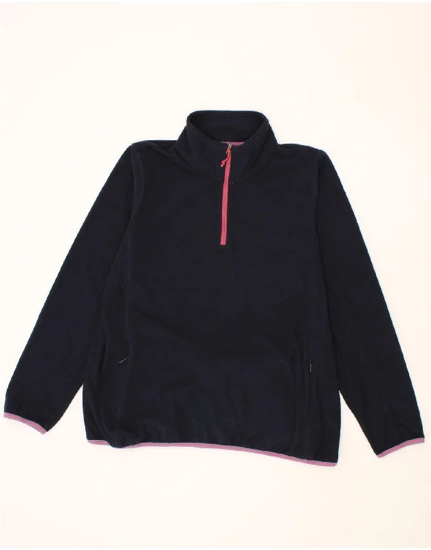 ORVIS Womens Zip Neck Fleece Jumper UK 18 XL Navy Blue Polyester Layered Multi-layer Single Layer ORVIS Womens Zip Neck Fleece Jumper UK 18 XL Navy Blue Polyester Layered Multi-layer Single Layer